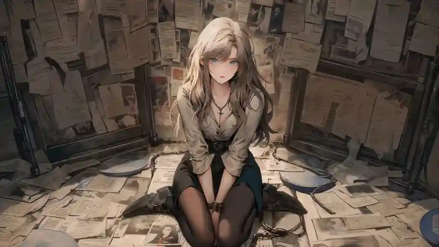 4k黑丝壁纸-报纸墙 - OL穿搭-OL美女「哲风壁纸」