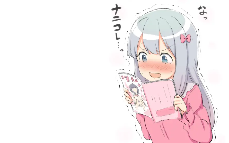 2k动漫角色壁纸-书 - 和泉纱雾-捧书少女「哲风壁纸」
