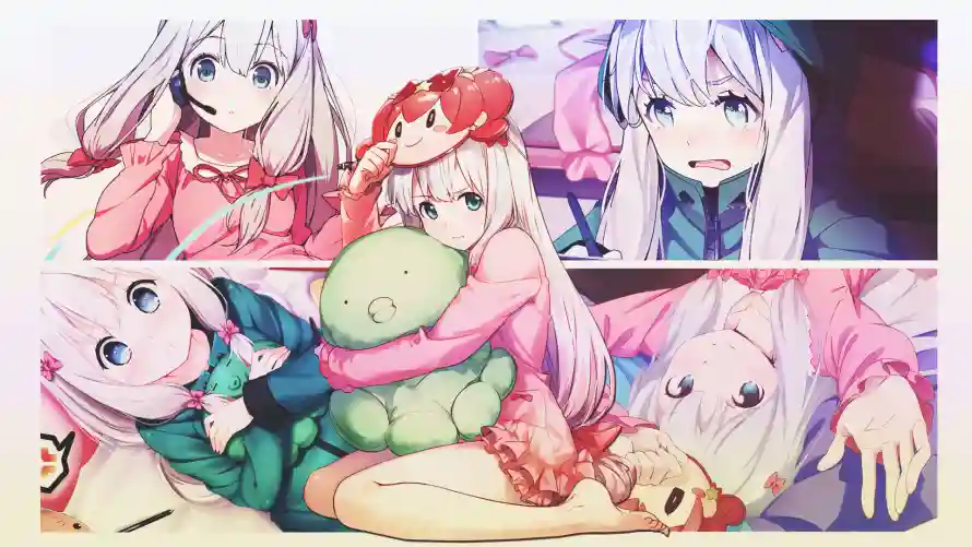 2k和泉纱雾壁纸-纱雾合集 - 萌系插画-银发少女「哲风壁纸」