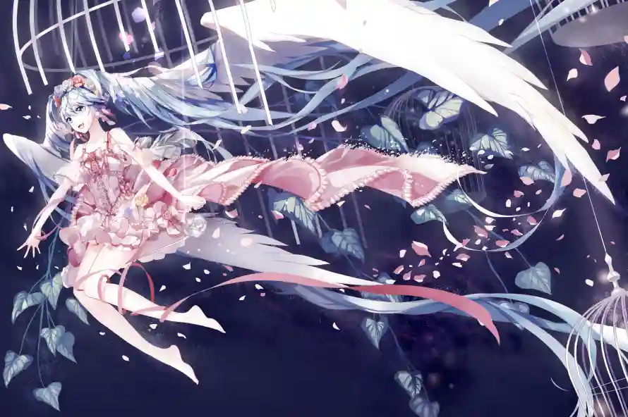 2k天使壁纸-初音未来 - 动漫角色-天使形象「哲风壁纸」