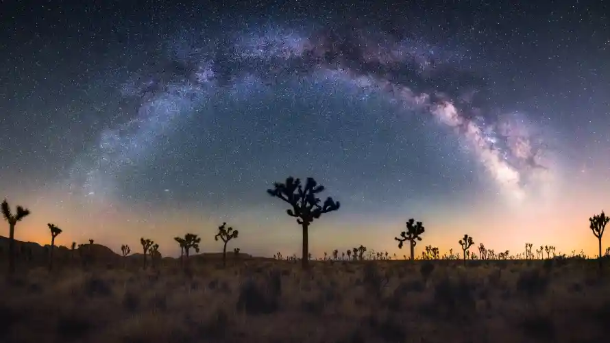 4k夜景壁纸-夜空 - 星空-暮色「哲风壁纸」