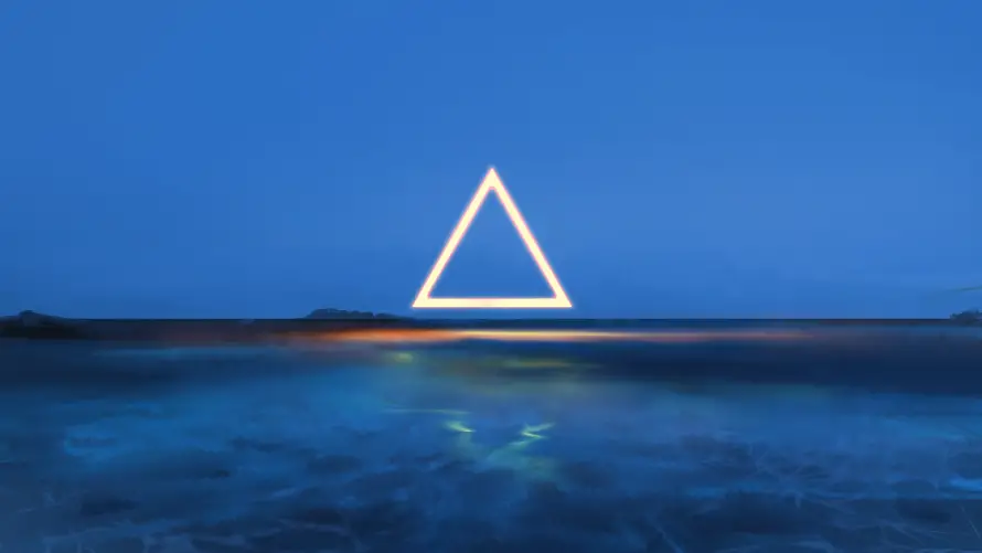 4k夜空壁纸-艺术 - 风景-海边夜景「哲风壁纸」