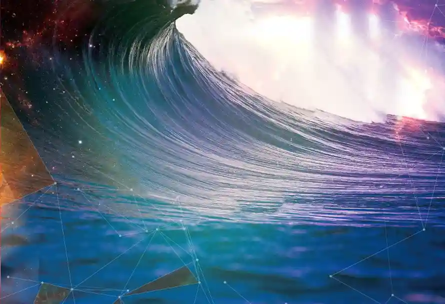 3k海浪壁纸-风景 - 光影海浪-奇幻海浪「哲风壁纸」