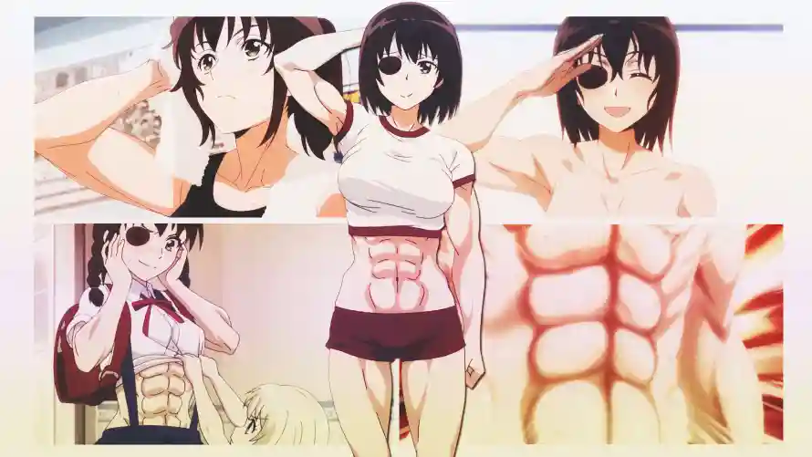 2k眼罩壁纸-八块腹肌 - 动漫腹肌-少女腹肌「哲风壁纸」