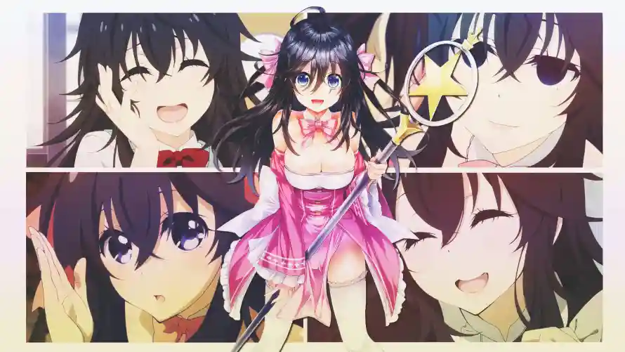2k美少女壁纸-动漫角色 - 星杖少女-粉色魔装「哲风壁纸」