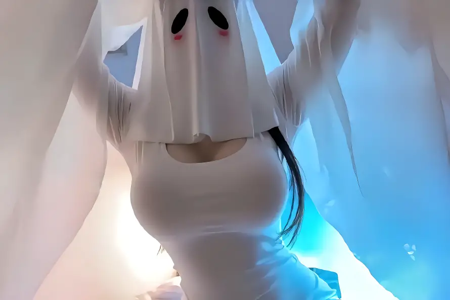 8kcos壁纸-幽灵娘 - 光影特效-暗黑风格「哲风壁纸」