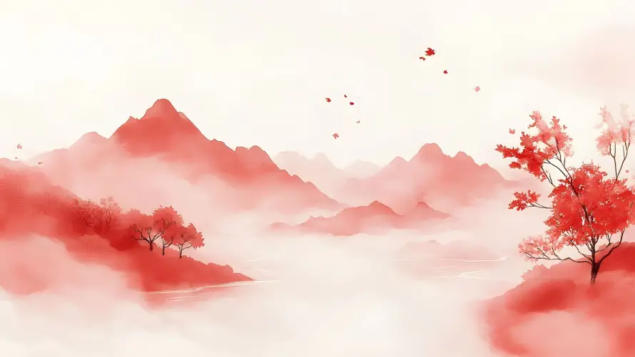 4k云雾山水壁纸-国风山水 - 国风背景-山水壁纸「哲风壁纸」