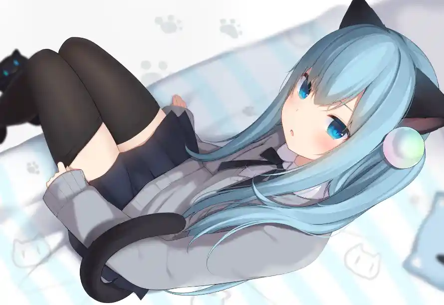 2k二次元壁纸-猫耳娘 - 动漫角色-画师oc「哲风壁纸」
