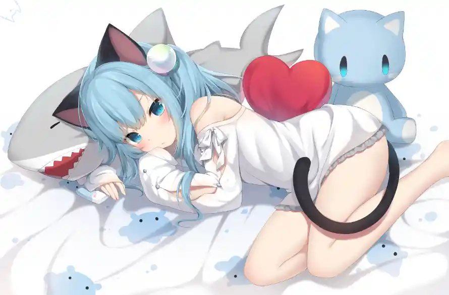 2k二次元壁纸-猫耳娘 - 原创角色-可爱玩偶「哲风壁纸」