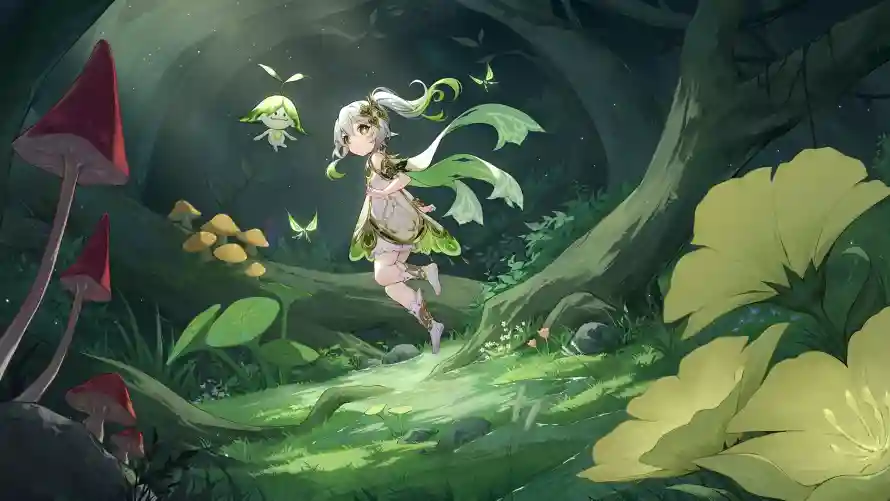 2k原神壁纸-同人 - 绿植-草神「哲风壁纸」