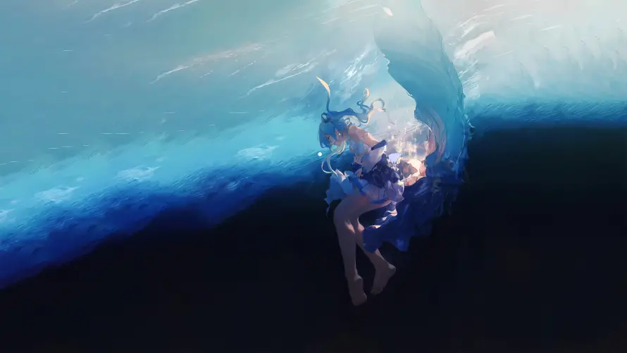 15k海底壁纸-二次元 - 奇幻海底-海底元素「哲风壁纸」