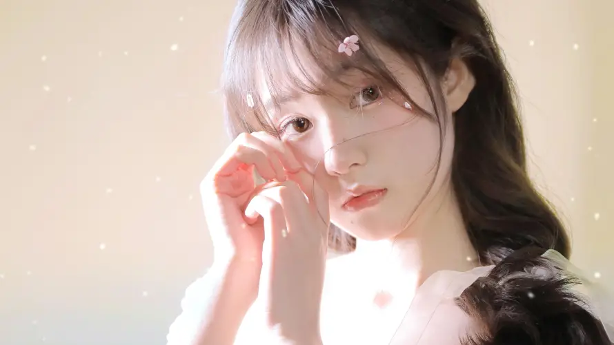 4k楚楚动人壁纸-治愈风格 - 温柔氛围-长发少女「哲风壁纸」