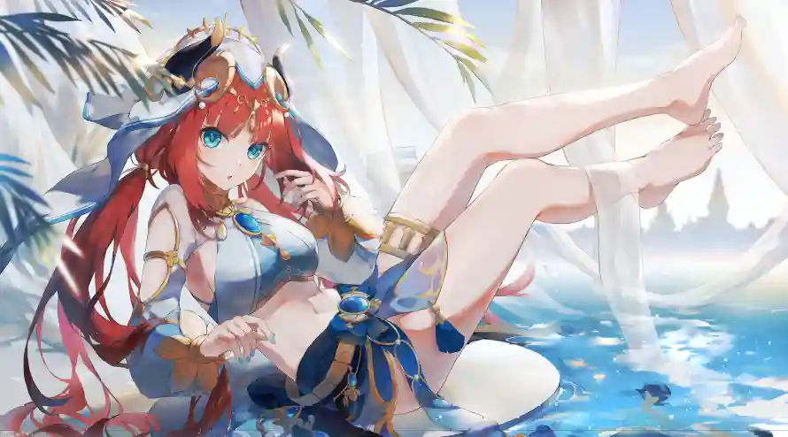 4k原神壁纸-二次元 - 夏日泳装-海滨场景「哲风壁纸」