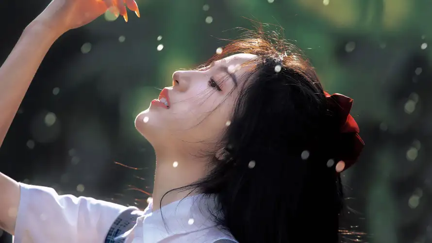 4k古风壁纸-美女 - 发饰细节-古风美女「哲风壁纸」