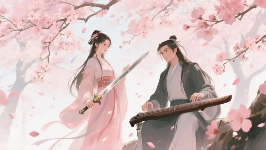 3k侠侣壁纸-剑琴 - 古风-唯美「哲风壁纸」