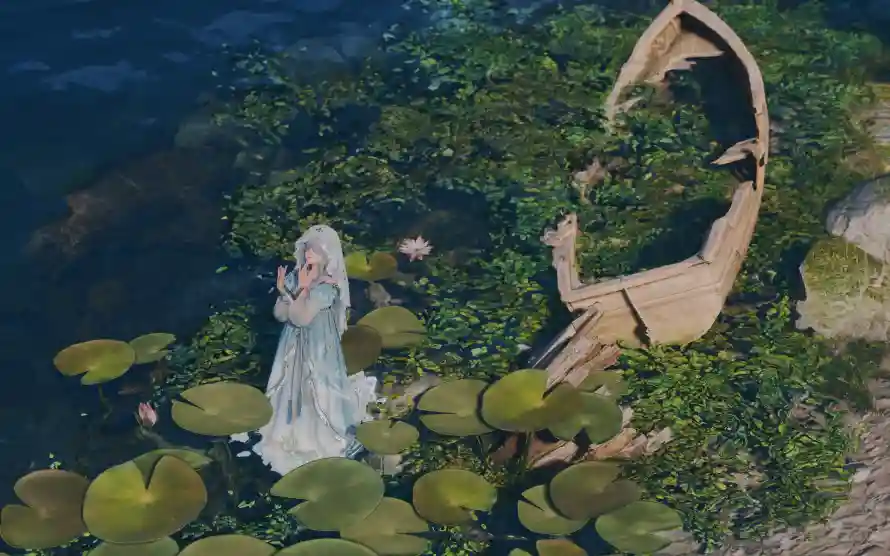 3k暖暖壁纸-奇幻场景 - 无限暖暖-水域植物「哲风壁纸」