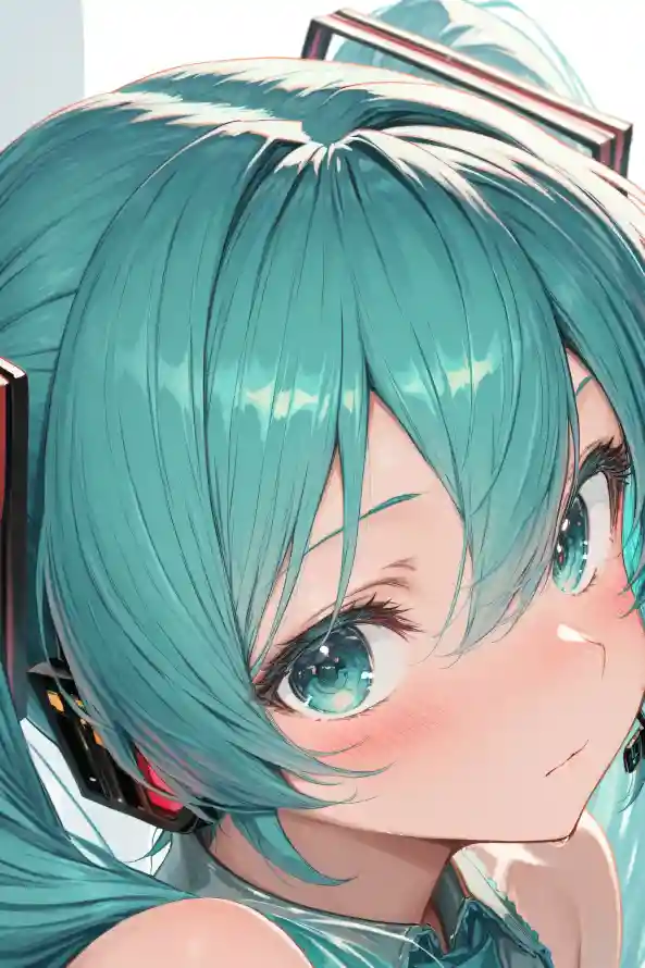4k害羞壁纸 - 萌音 - 初音未来 - 动漫角色「哲风壁纸」