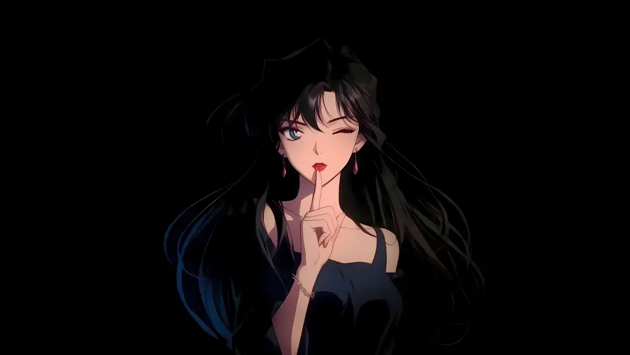 8k毛利兰壁纸-嘘 - 动漫插画-女性角色「哲风壁纸」