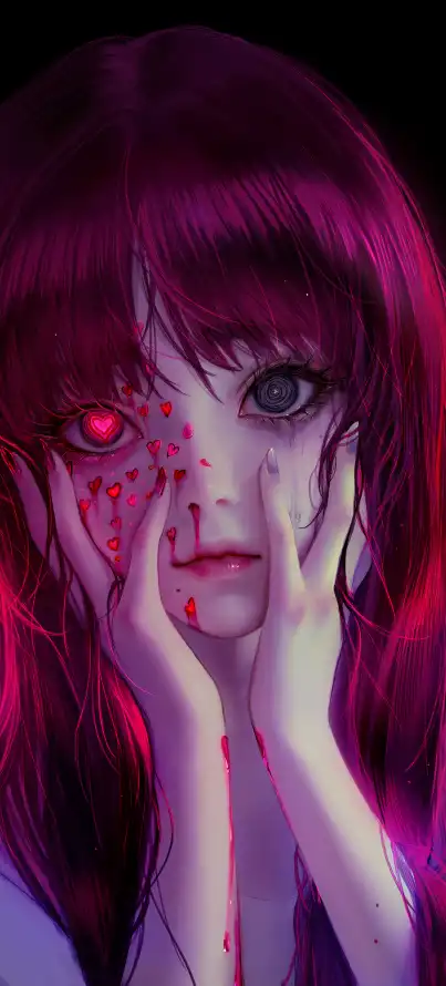 4k动漫壁纸 - 少女 - 悲伤 - 插画「哲风壁纸」