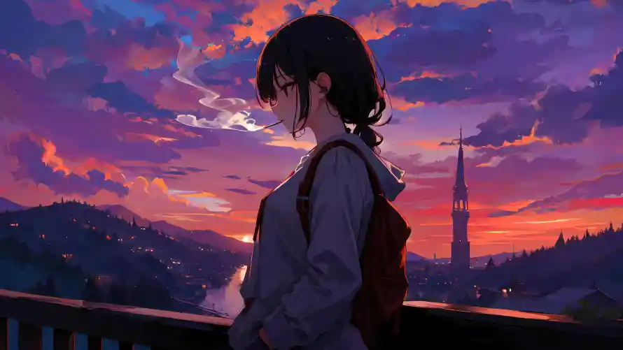 4k动漫壁纸-少女 - 动漫少女-动漫背景「哲风壁纸」