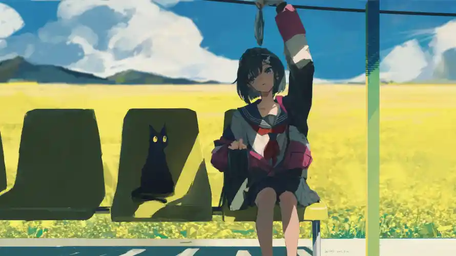 4k动漫壁纸-少女 - 少女动漫-治愈插画「哲风壁纸」