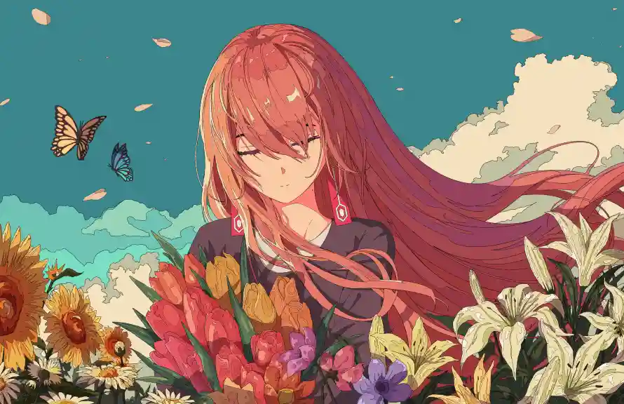 4k动漫壁纸-少女 - 动漫背景-少女插画「哲风壁纸」