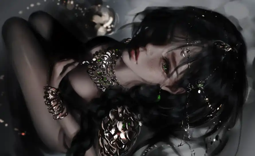 4k丝袜壁纸-暗色 - 美女-艺术「哲风壁纸」