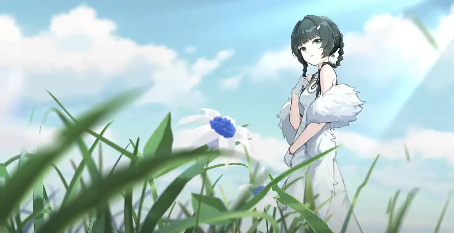 5k夏日壁纸-少女 - 清新-漫步「哲风壁纸」