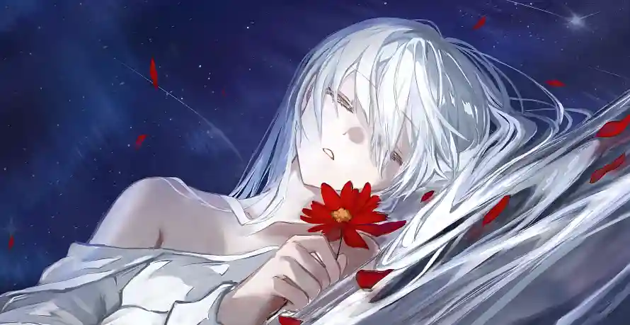 4k少女壁纸-持花 - 动漫少女-持花少女「哲风壁纸」