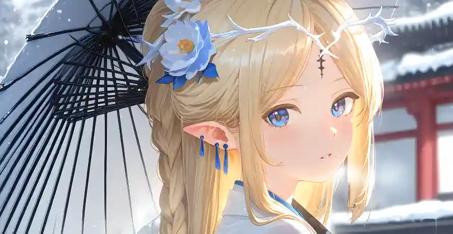 4k少女壁纸-伞 - 伞少女-日系少女「哲风壁纸」
