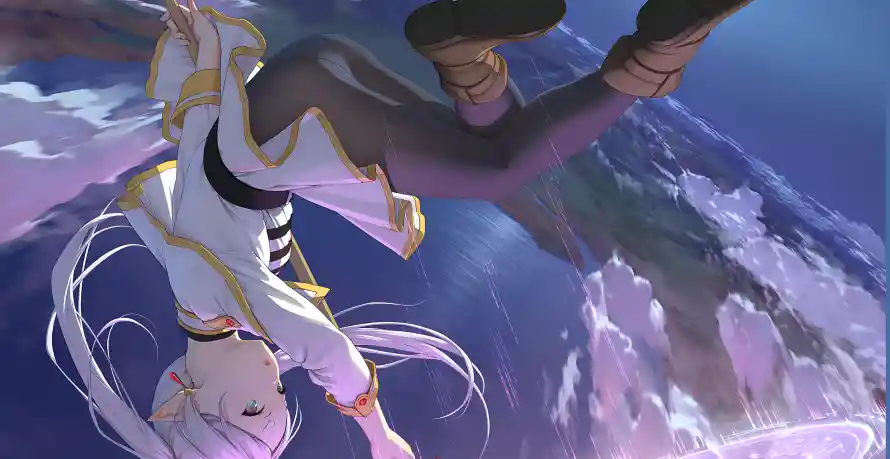 6k少女壁纸-星空 - 魔法-芙莉莲「哲风壁纸」