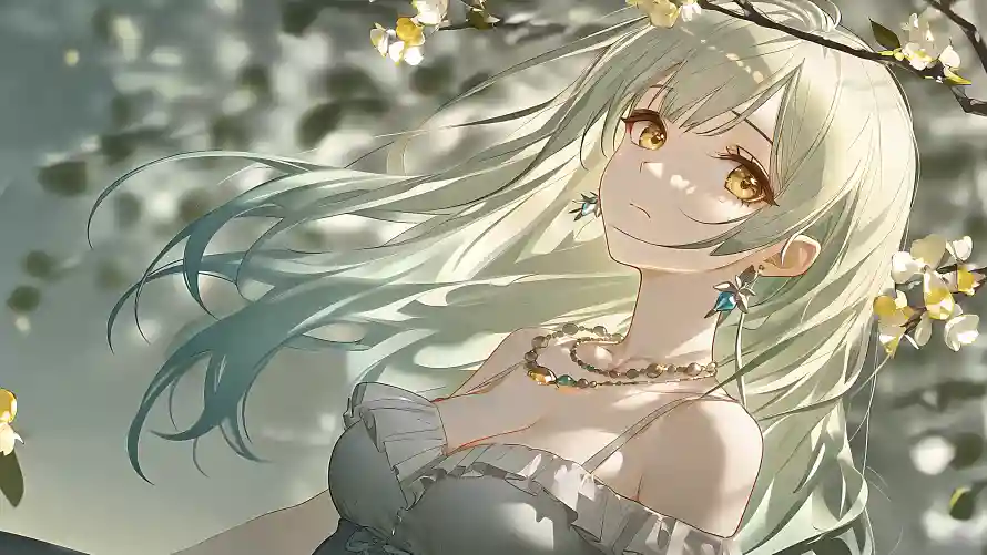 5k少女壁纸-绿 - 动漫少女-少女插画「哲风壁纸」