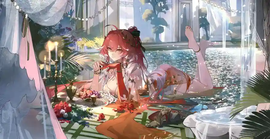 5k少女壁纸-鸣潮 - 动漫角色-室内场景「哲风壁纸」