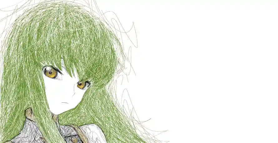 6k少女壁纸-线稿 - 动漫线稿-动漫角色「哲风壁纸」