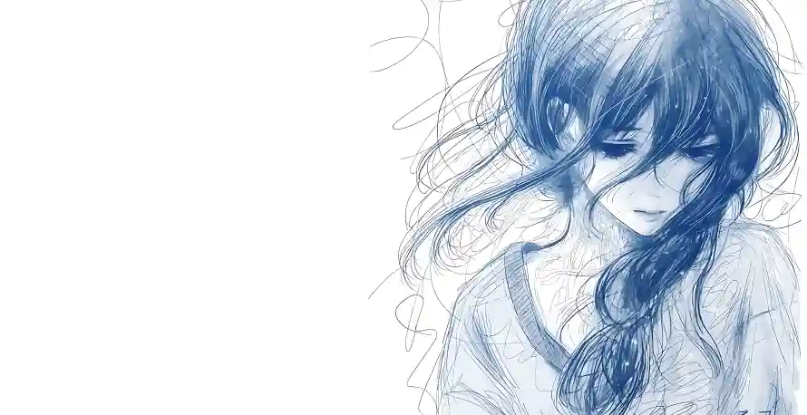 6k少女壁纸-线稿 - 动漫人物-少女插画「哲风壁纸」