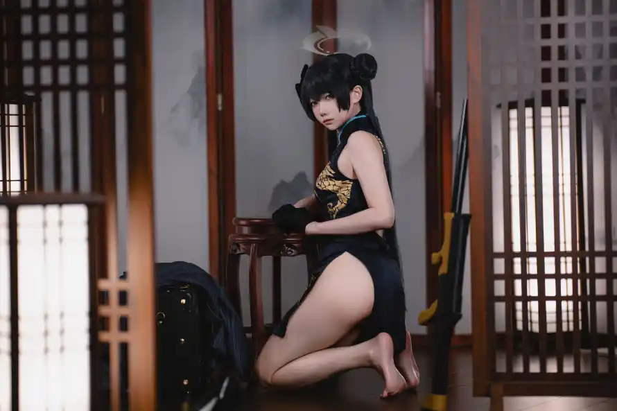 4k性感壁纸-旗袍 - cos-中式古风「哲风壁纸」