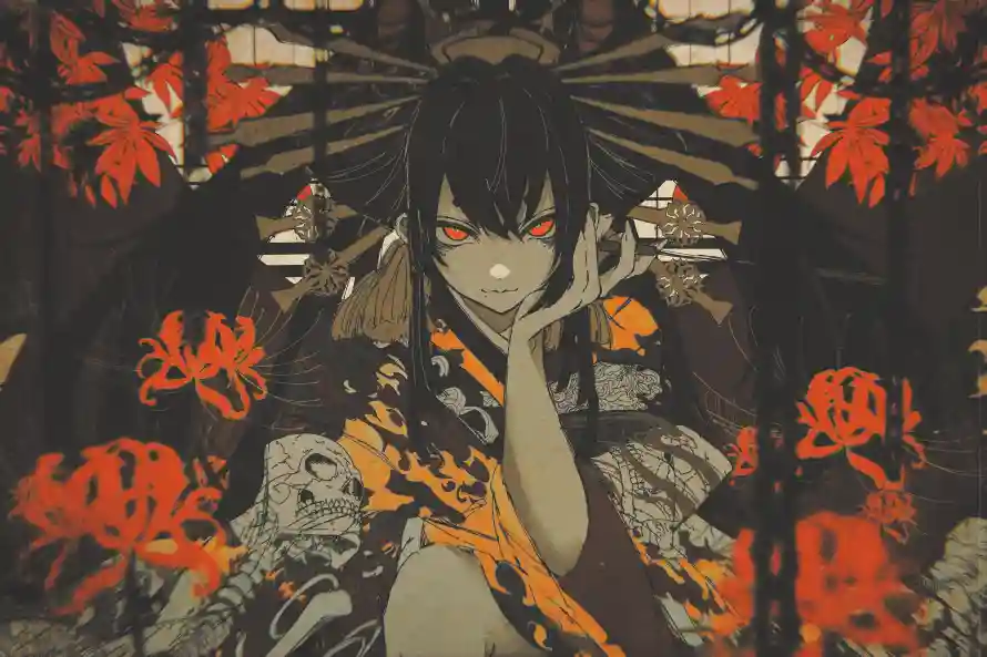 3k动漫壁纸-少女 - 动漫角色-和服少女「哲风壁纸」