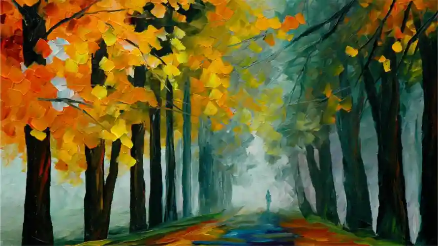 2k名画壁纸-油画 - 朦胧背景-油画风格「哲风壁纸」