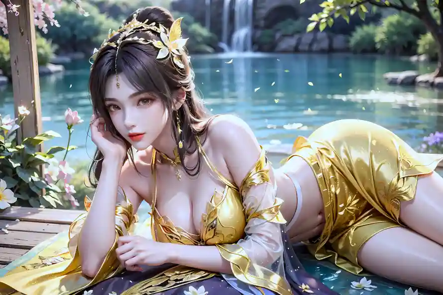 4k王曦壁纸-完美世界 - 瀑布背景-自然景观「哲风壁纸」