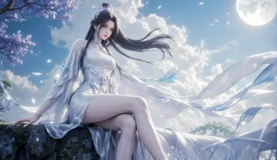14k诛仙壁纸-陆雪琪 - 云境花树-仙风壁纸「哲风壁纸」