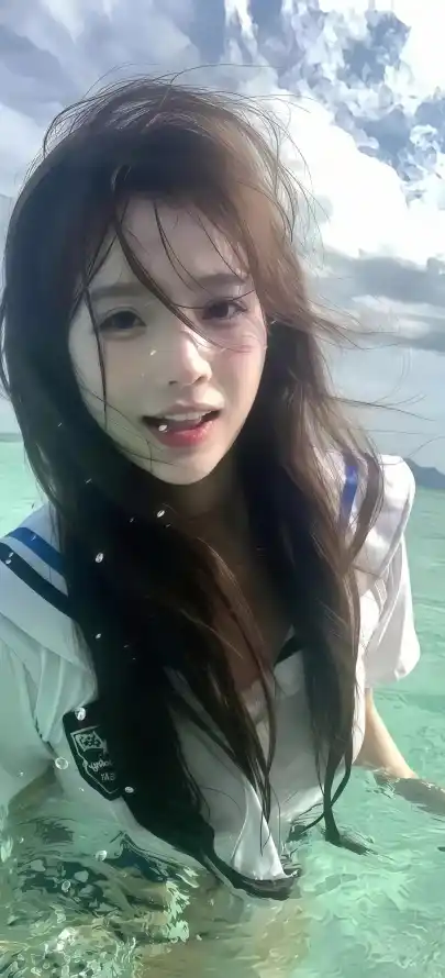 4k泳池壁纸 - 水中少女 - 泳池写真 - 泳池美女「哲风壁纸」
