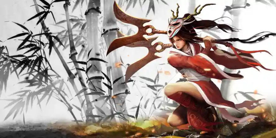 4k刃影壁纸-阿卡丽 - 游戏角色-背景图片「哲风壁纸」