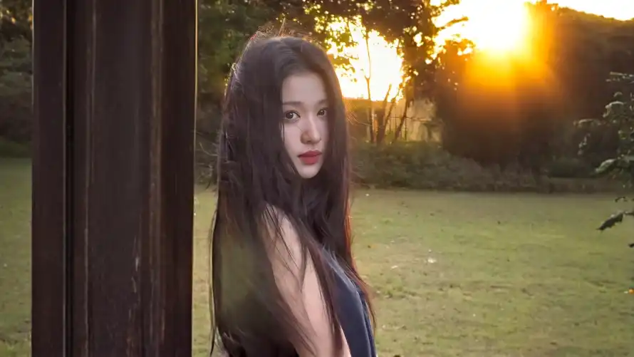 2k夕阳壁纸-户外 - 美女-美照「哲风壁纸」