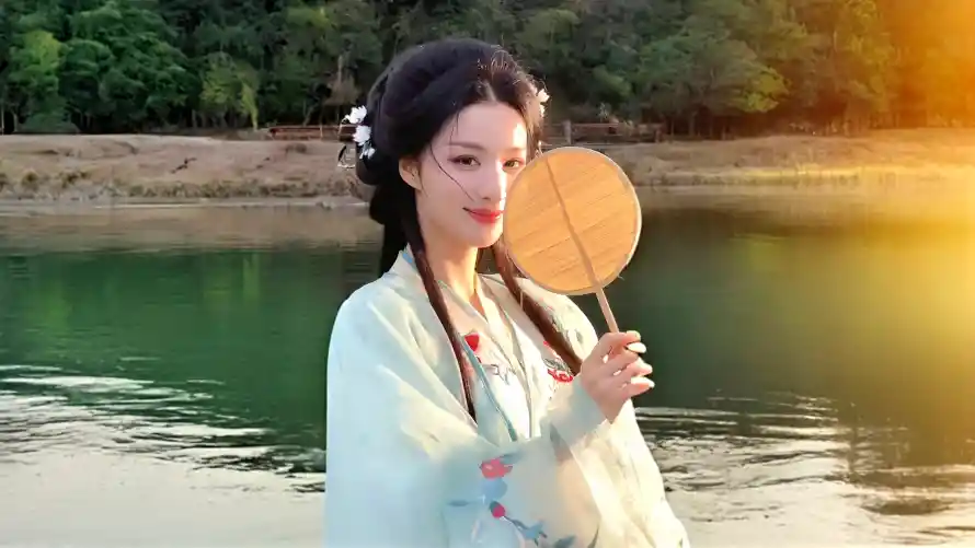 2k美女壁纸-王楚然 - 中式美学-古装穿搭「哲风壁纸」