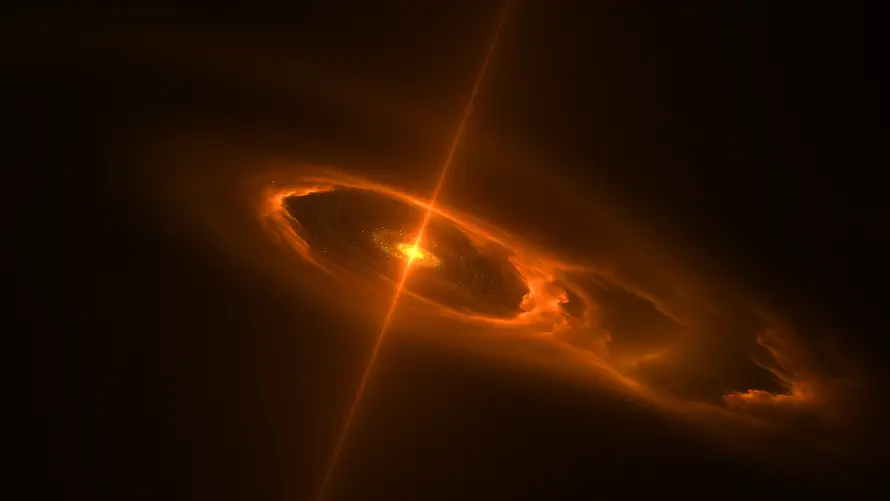 4k星环壁纸-黑 - 星空-宇宙奇观「哲风壁纸」