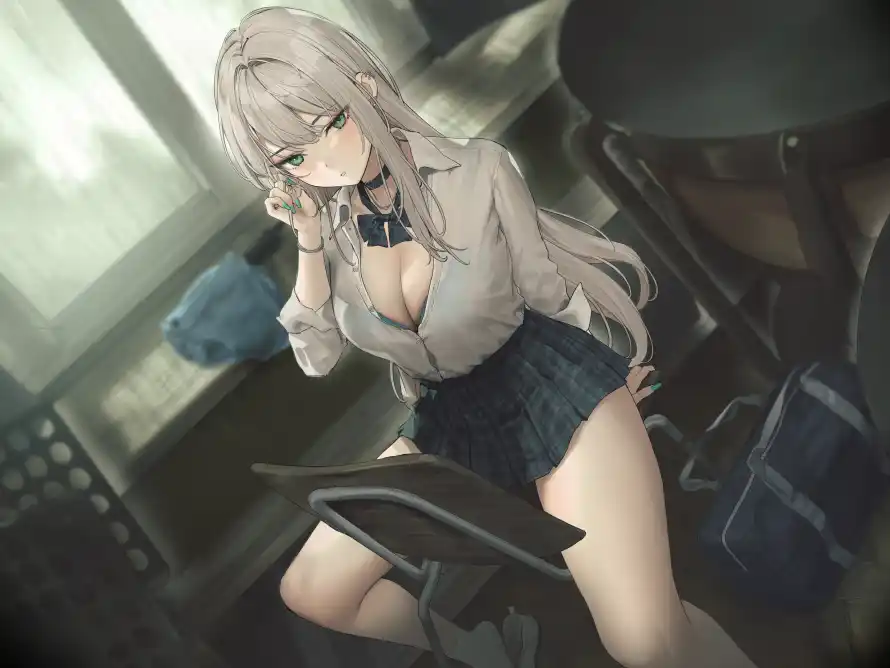 4k动漫壁纸-少女 - 科技风-美少女「哲风壁纸」