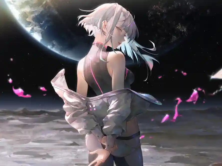4k少女壁纸-2077 - 少女插画-未来宇宙「哲风壁纸」