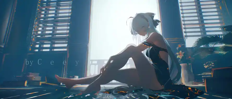 3k少女壁纸-白毛 - 动漫角色-少女插画「哲风壁纸」