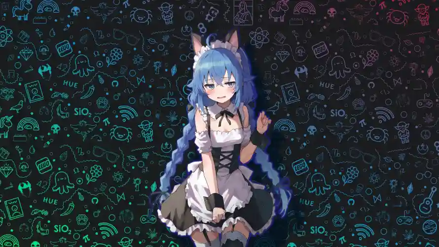 4k女仆装壁纸-洛琪希 - 动漫插画-无职转生「哲风壁纸」