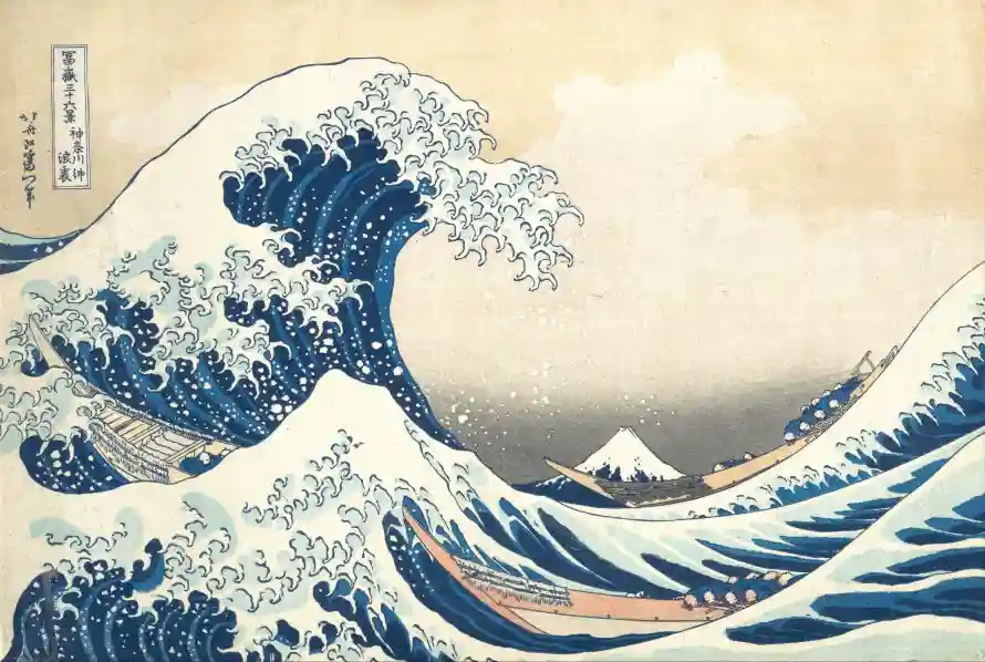 4k海浪壁纸-海 - 蓝色-富士山「哲风壁纸」